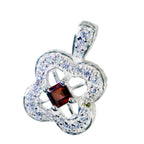 Garnet Essential Russian 925 Silver multiple Savannah Romantic Red Pendant Jewelry