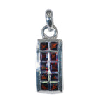 Garnet Essential Egyptian 925 Silver multiple Red Pendant
