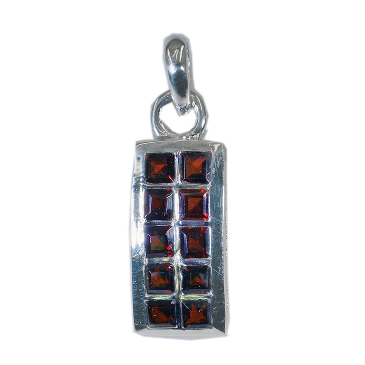 Garnet Essential Egyptian 925 Silver multiple Red Pendant
