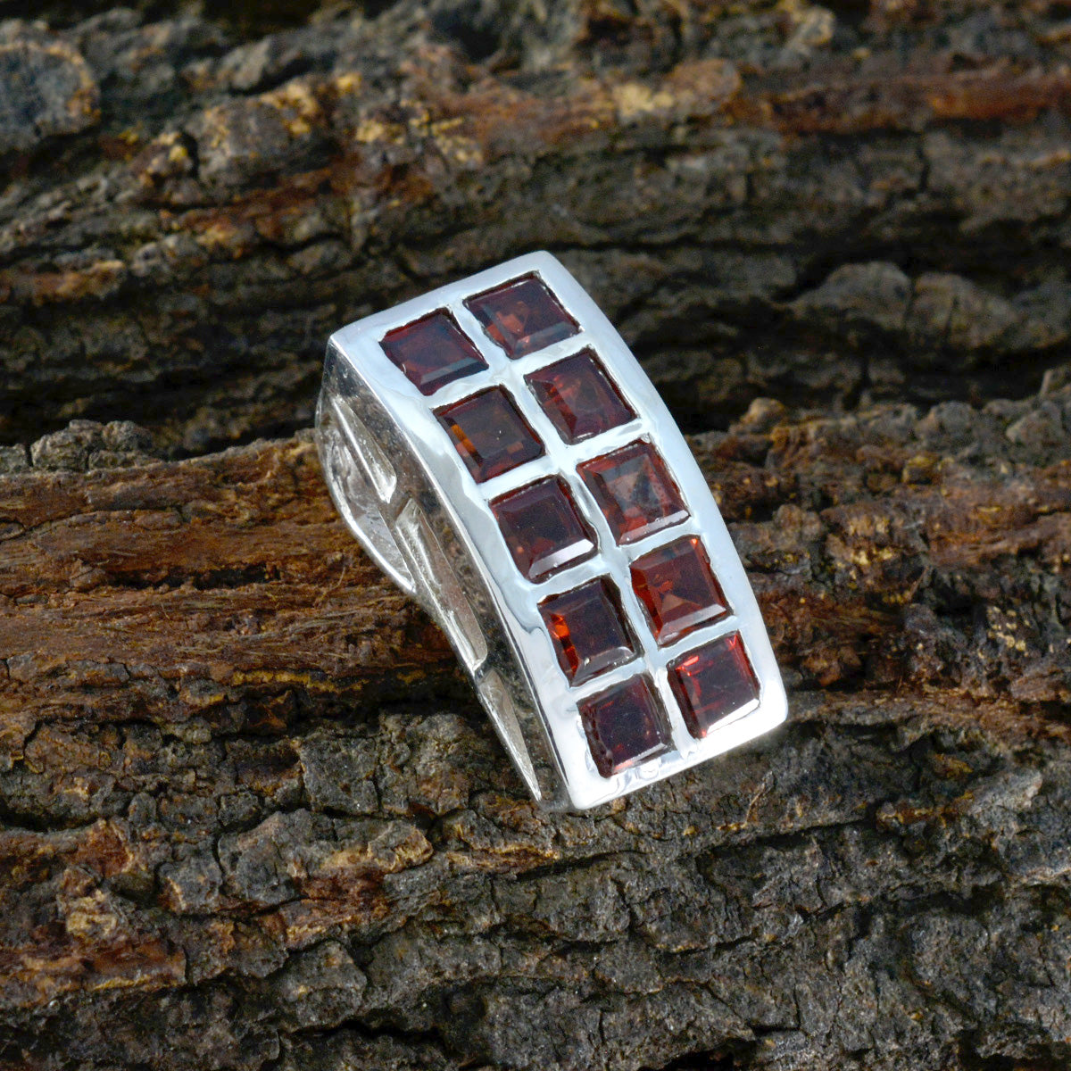 Garnet Tiny Moroccan Silver multiple Natalia Heart Red Pendant Jewelry