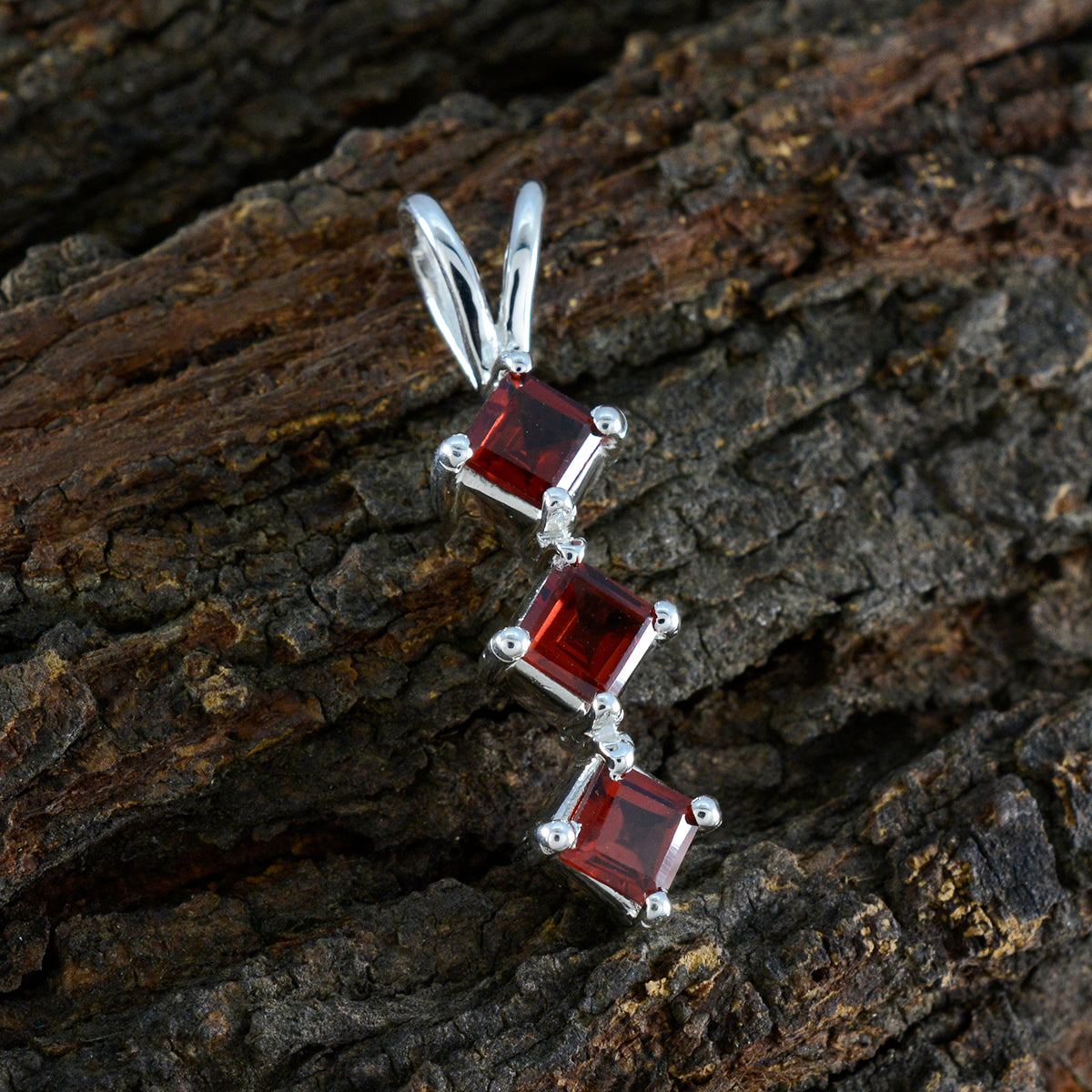 Garnet Whisper-thin Moroccan 925 Silver Trilogy Renata wedding Red Pendant Jewelry