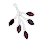 Garnet Eye-catching Turkish 92.5 Silver Penta Sara valentine Red Pendant Jewellery