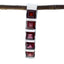 Garnet Minimal Moroccan Silver multiple Red Pendant