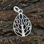 Garnet Featherlight Mexican Silver Hepta Aisha Romantic Red Pendant Jewelry