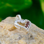 Garnet Delicate Moroccan Sterling Silver multiple Amelia Heart Red Pendant Jewellery