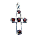 Garnet Whisper-thin Latin American 92.5 Silver quarter Red Pendant