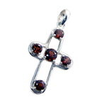 Garnet Whisper-thin Latin American 92.5 Silver quarter Genesis Heart Red Pendant Jewellery