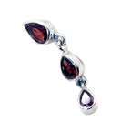Garnet Featherlight Egyptian 925 Silver Toi et Moi Inès propsel Red Pendant Jewelry