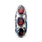 Garnet Eye-catching Turkish 92.5 Silver Trilogy Red Pendant