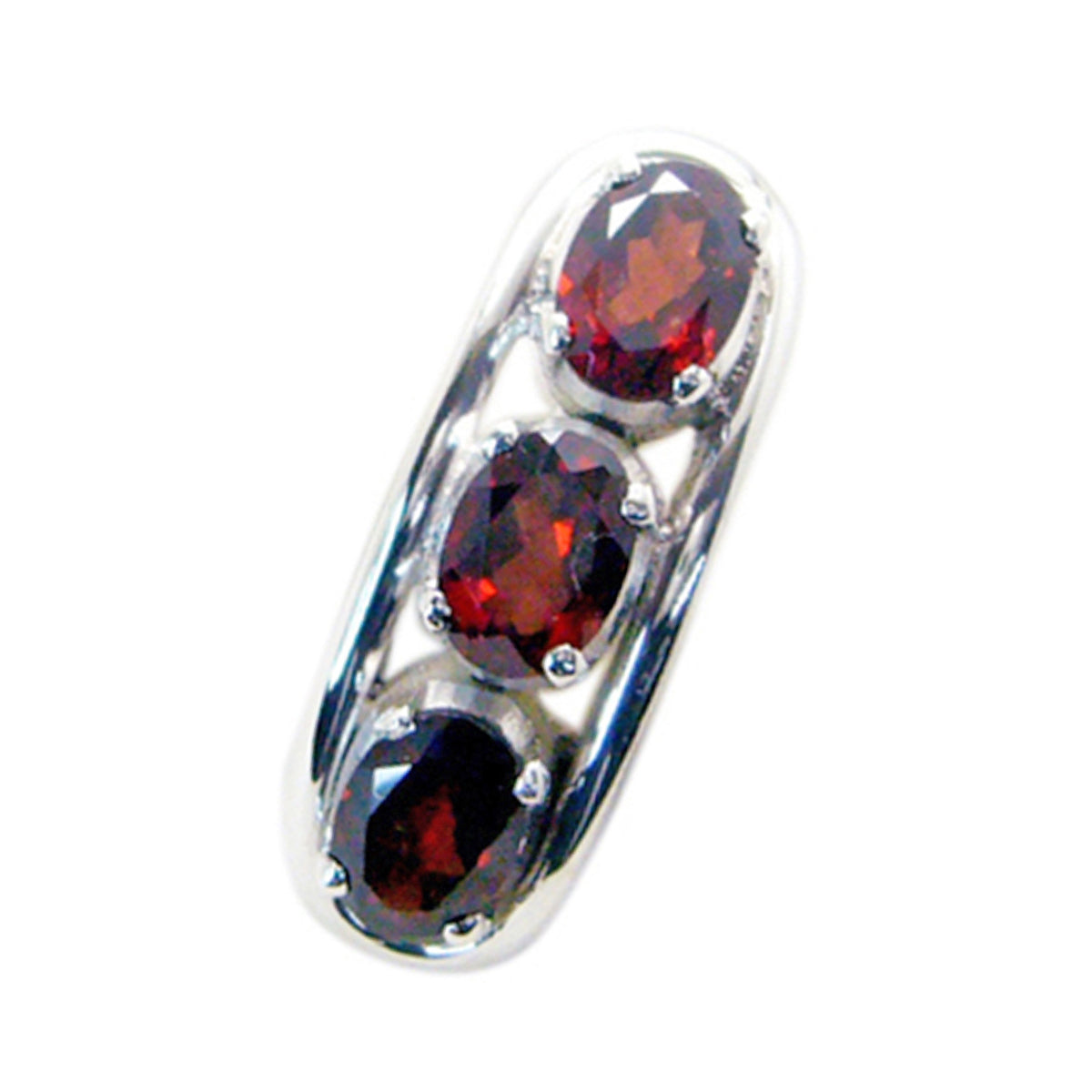Garnet Eye-catching Turkish 92.5 Silver Trilogy Isabel valentine Red Pendant Jewellery