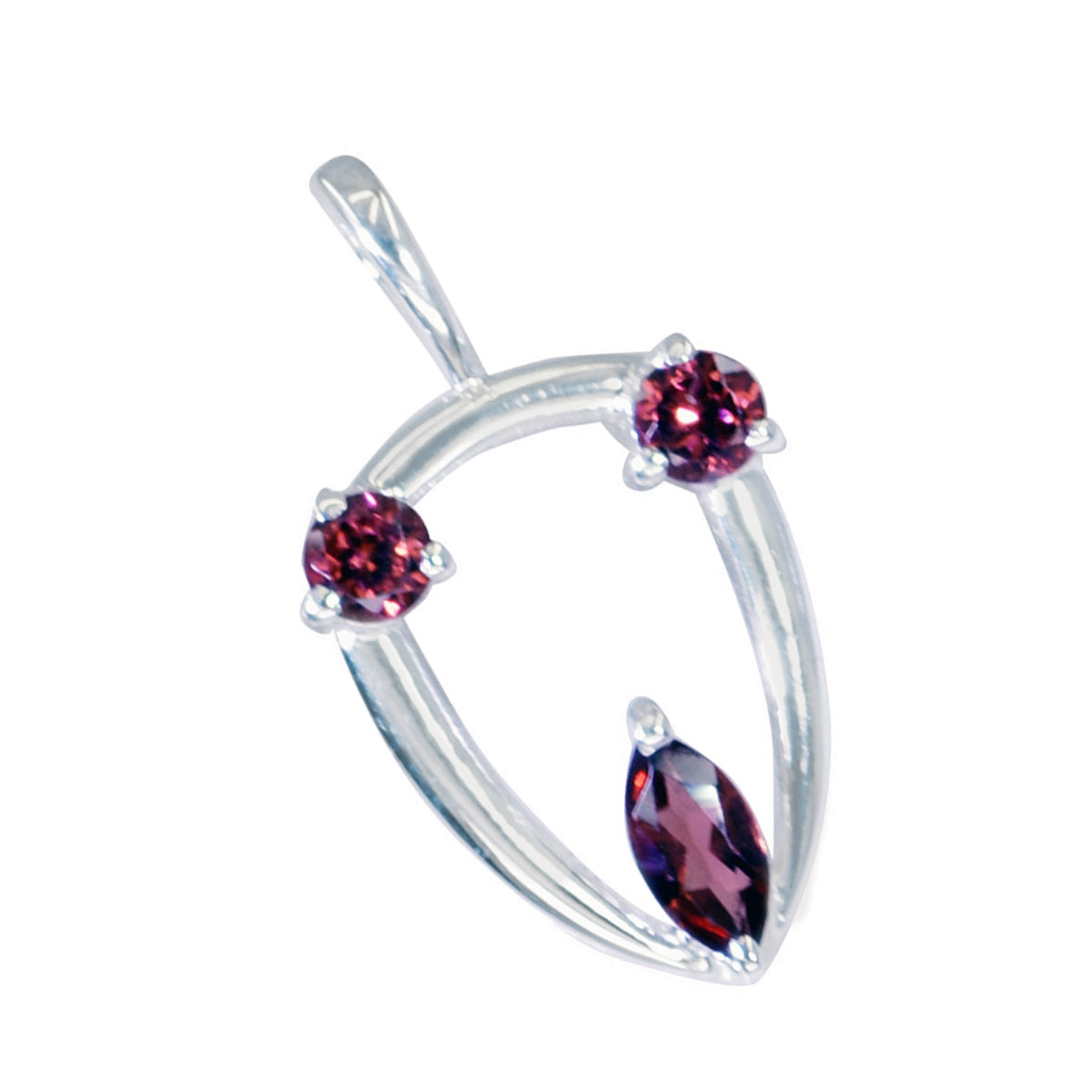 Granat Winziger türkischer Sterling Silber Trilogy Lili Bubble Red Anhänger Schmuck Zweitbild