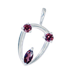 Garnet Tiny Turkish Sterling Silver Trilogy Lili Bubble Red Pendant Jewellery