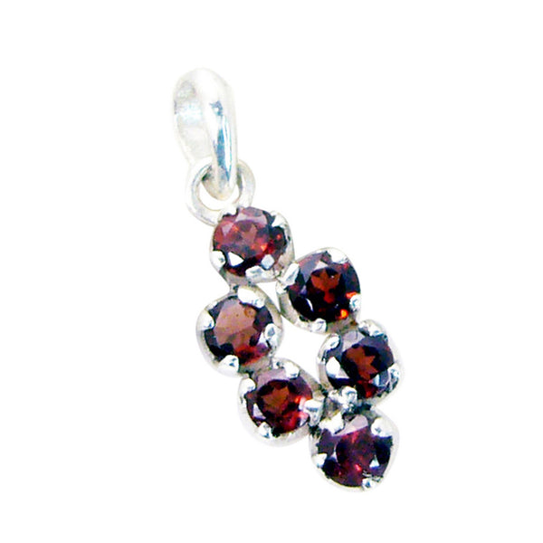 Garnet Tiny American 925 Silver multiple Lily Eternity Red Pendant Jewelry