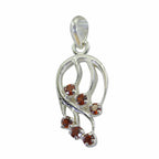 Garnet Eye-catching Mexican 92.5 Silver multiple Red Pendant