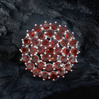 Garnet Statement Mexican Silver multiple Aurora Boho Red Pendant Jewelry