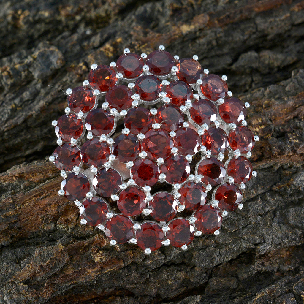Garnet Statement Mexican Silver multiple Aurora Boho Red Pendant Jewelry