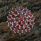 Garnet Statement Mexican Silver multiple Aurora Boho Red Pendant Jewelry