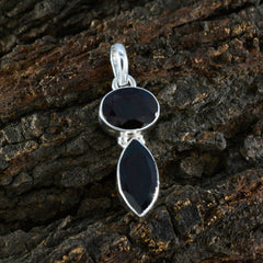 Garnet Whisper-thin American 925 Silver Toi et Moi Eva Bubble Red Pendant Jewelry