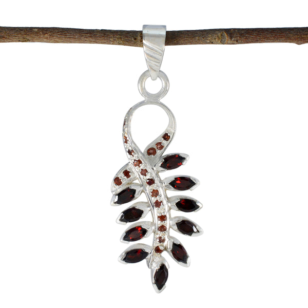 Garnet Tiny African Silver multiple Red Pendant