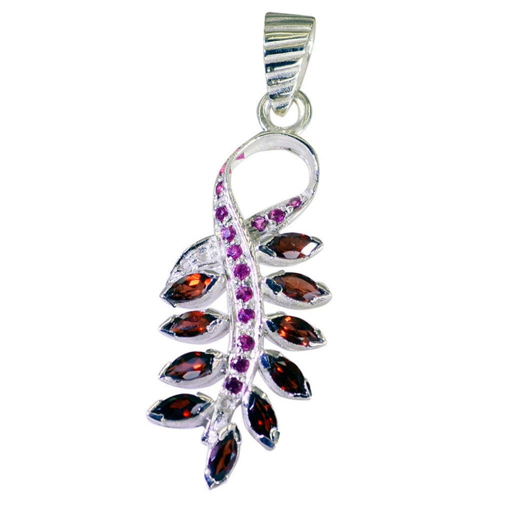 Granat Winziger Afrikanischer Silber Anhänger Marie Romantisch Rot Schmuck
