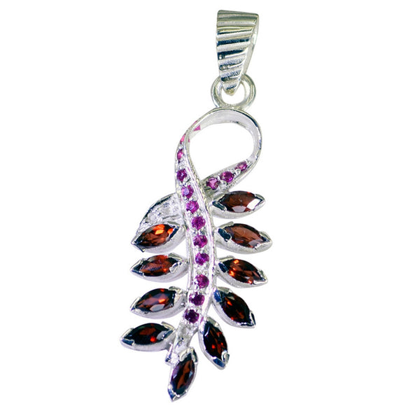 Granat Winziger Afrikanischer Silber Anhänger Marie Romantisch Rot Schmuck