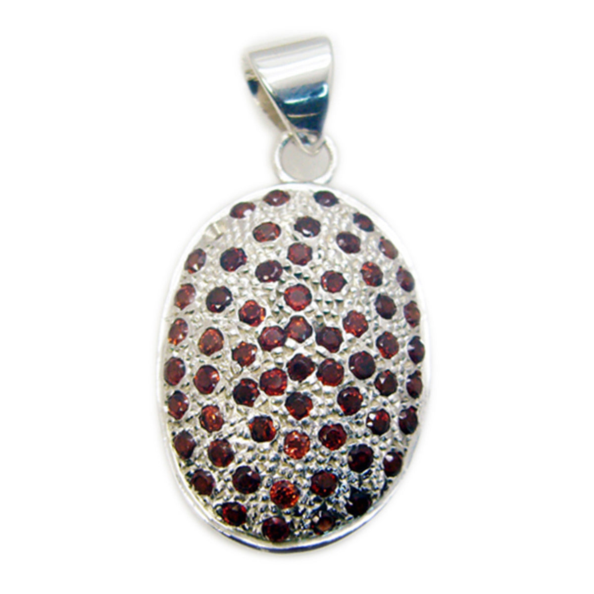 Garnet Featherlight Australian 925 Silver multiple Red Pendant
