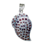 Garnet Classic Australian 925 Silver multiple Red Pendant