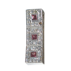Garnet Essential Middle Eastern Sterling Silver multiple Red Pendant