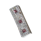 Garnet Essential Middle Eastern Sterling Silver multiple Stella Heart Red Pendant Jewellery