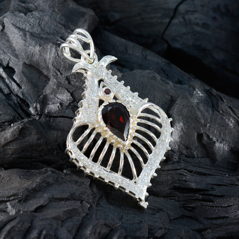 Garnet Edgy Australian 925 Silver multiple Teresa Love Red Pendant Jewelry