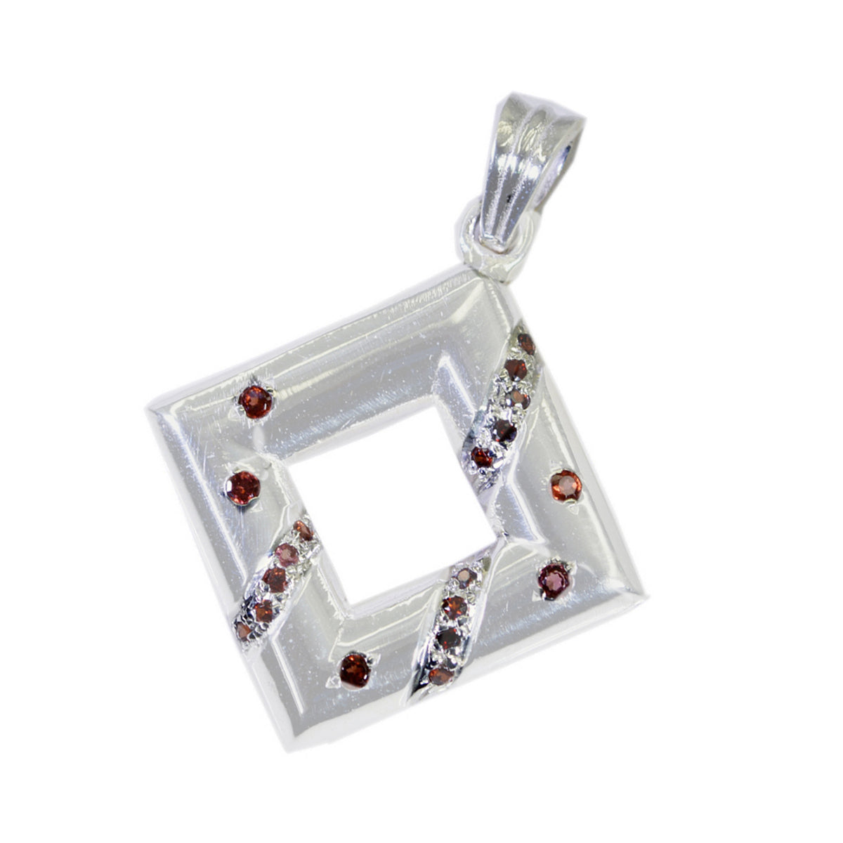 Garnet Featherlight African Silver multiple Yasmin Love Red Pendant Jewelry