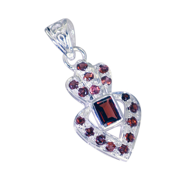 Garnet Featherlight Middle Eastern Sterling Silver multiple Ana Luxurious Red Pendant Jewellery