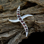 Garnet Dainty African Silver multiple Ángeles Armor Red Pendant Jewelry