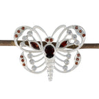 Garnet Featherlight African Sterling Silver multiple Red Pendant