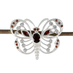 Garnet Featherlight African Sterling Silver multiple Red Pendant