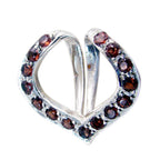 Garnet Classic African Sterling Silver multiple Red Pendant