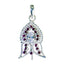 Garnet Eye-catching Indian Silver multiple Red Pendant