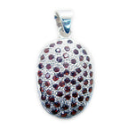 Garnet Tiny Australian 92.5 Silver multiple Red Pendant