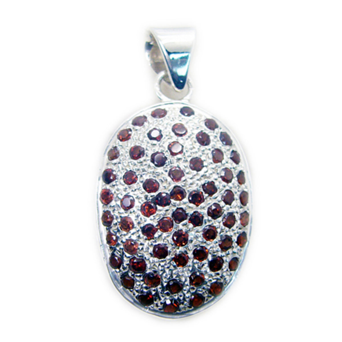 Garnet Tiny Australian 92.5 Silver multiple Red Pendant
