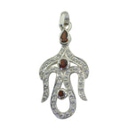 Garnet Classic Australian 92.5 Silver multiple Red Pendant