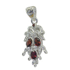 Garnet Eye-catching Middle Eastern 925 Silver multiple Red Pendant