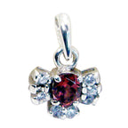 Garnet Tiny Middle Eastern 925 Silver multiple Red Pendant