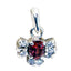 Garnet Tiny Middle Eastern 925 Silver multiple Red Pendant