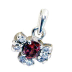 Garnet Tiny Middle Eastern 925 Silver multiple Ava Contemporary Red Pendant Jewelry