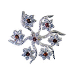 Garnet Statement Australian 92.5 Silver multiple Bella Sophisticated Red Pendant Jewellery