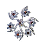 Garnet Statement Australian 92.5 Silver multiple Bella Sophisticated Red Pendant Jewellery