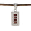 Garnet Featherlight African Sterling Silver multiple Red Pendant