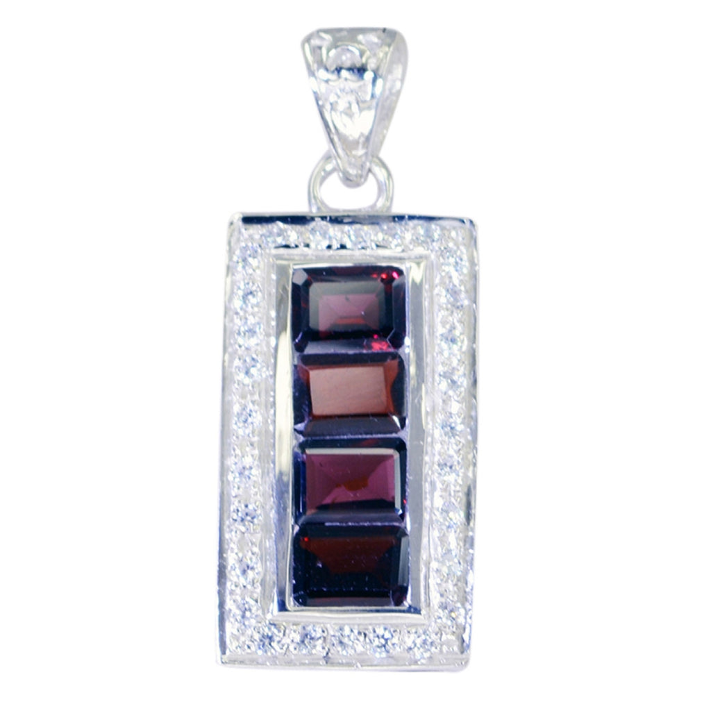 Garnet Featherlight African Sterling Silver multiple Bianca Abstract Red Pendant Jewellery