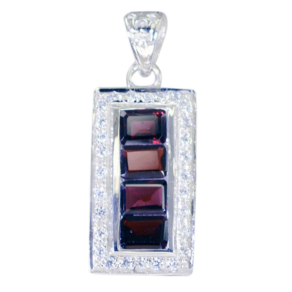 Garnet Featherlight African Sterling Silver multiple Bianca Abstract Red Pendant Jewellery