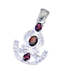 Garnet Classic African Sterling Silver multiple Charlotte wedding Red Pendant Jewellery